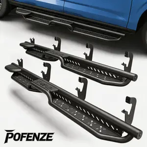 POFENZE-Mestan Running Boards for 2021-2026 Chevy Suburban & GMC Yukon XL, Carbon Steel Nerf Bars Side Steps for Full Size SUV, Black Powder Coated Running Boards car accessories men