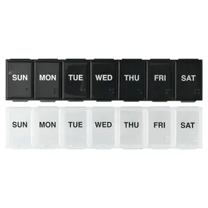 Ezy Dose Weekly with Rounded Base, Pill Organizer, Large, 2 Count