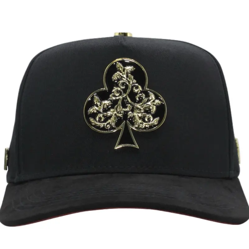 Ferreti Hats Trébol Dorado Black baseball Cap