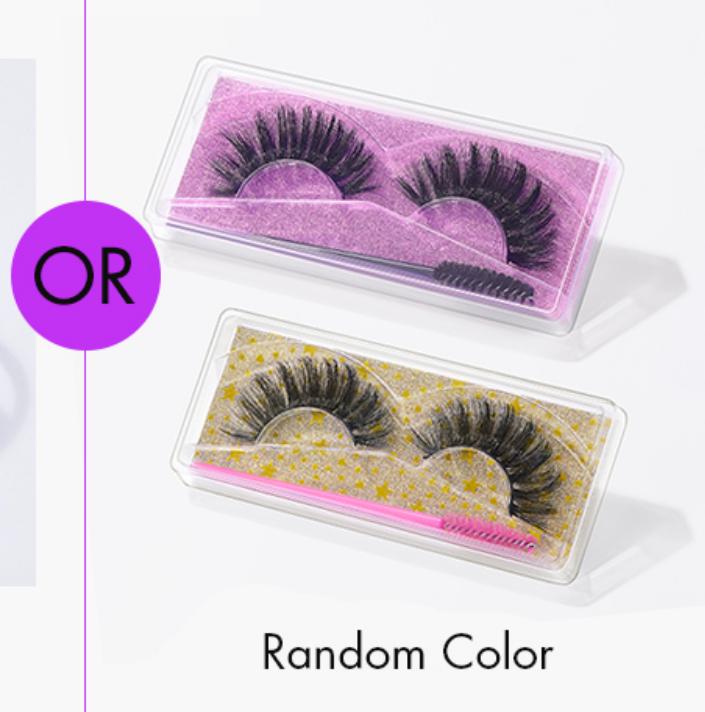 LUVME Hair Random Gift  false eyelash Clips 1pcs / 1 Set