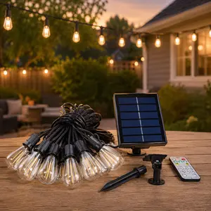 Solar Powered Outdoor String Lights, 50FT/100FT/200FT Length Options for Home Festive Party Decorations