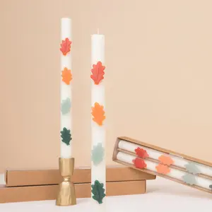 Leaf Table Candles (x 2)