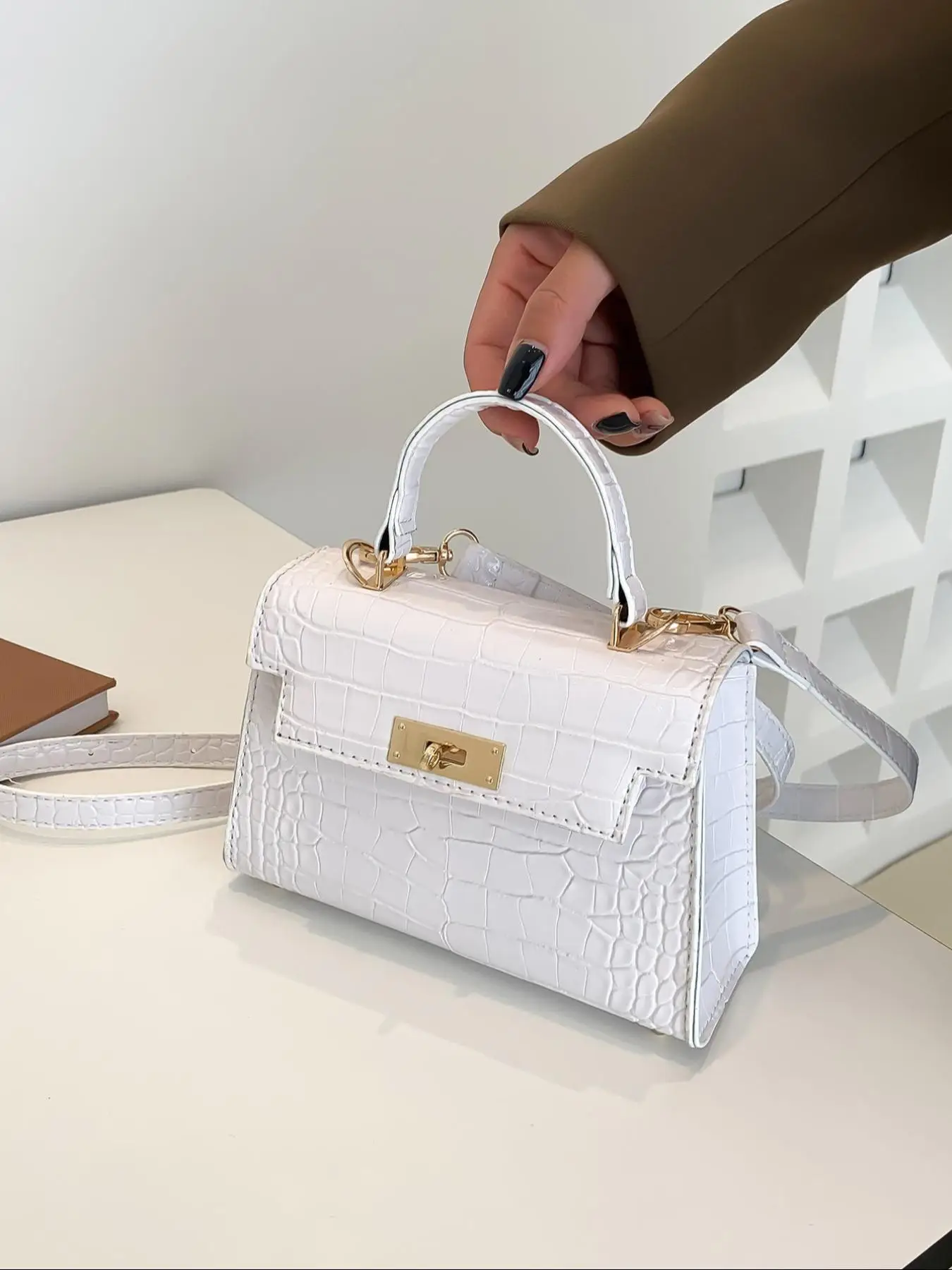 Women's Fashion Handbag, Casual Solid Color Shoulder Purse for Daily Used, Trendy Versatile High-quality Daily Commuting Bag