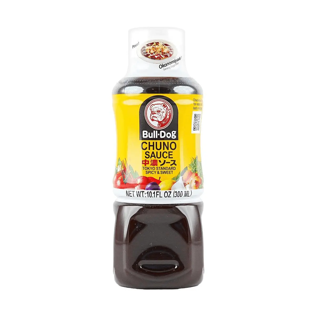 BULL-DOG Japanese Tonkatsu Sauce - Rich & Savory Fruit Vegetable Umami Glaze, Medium Sweet & Spicy Soy Sauce Base, 300ml - Perfect for Pork Cutlets & All-Purpose Dipping