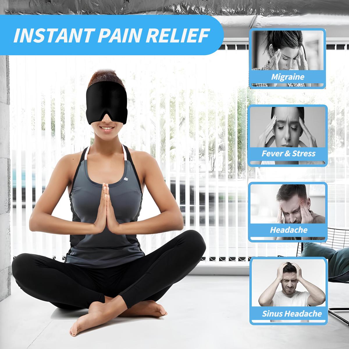 SGGUI Migraine Headache Relief Cap, Gel Ice Head Wrap, Hot and Cold Therapy, Headache Eyes Mask for Sinus, Puffy Eyes, Tension,Hangover and Stress Relief SGGUI Migraine Headache Relief Cap, Gel Ice Head Wrap, Hot and Cold Therapy, Headache Eyes Mask for Sinus, Puffy Eyes, Tension,Hangover and Stress Relief