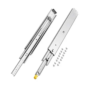 VEVOR 1 Pair Full Extension Drawer Slides 24 in, 500 lbs Load Capacity Locking Drawer Slides, Ball Bearing with Lock Side Mount Drawer Slide Rail