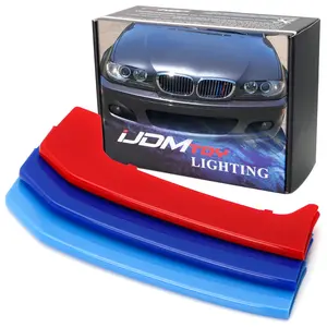 iJDMTOY Exact FitM-Color Grille Insert Trims For 2004-2006 BMW E46 LCI 3 Series 2-Door Coupe 325ci 330ci 11-Beam Kidney Grill