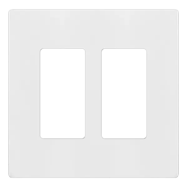 Enerlites Matte Finish Screwless 2-Gang Mid-Size Decorator/GFCI Wall Plate for Home Electrical Switches & Accessories