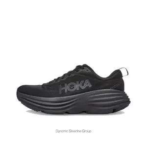 All-Black Breathable Mesh Low-Top Running Shoes with Thick Cushioned Midsole and Rubber Outsole