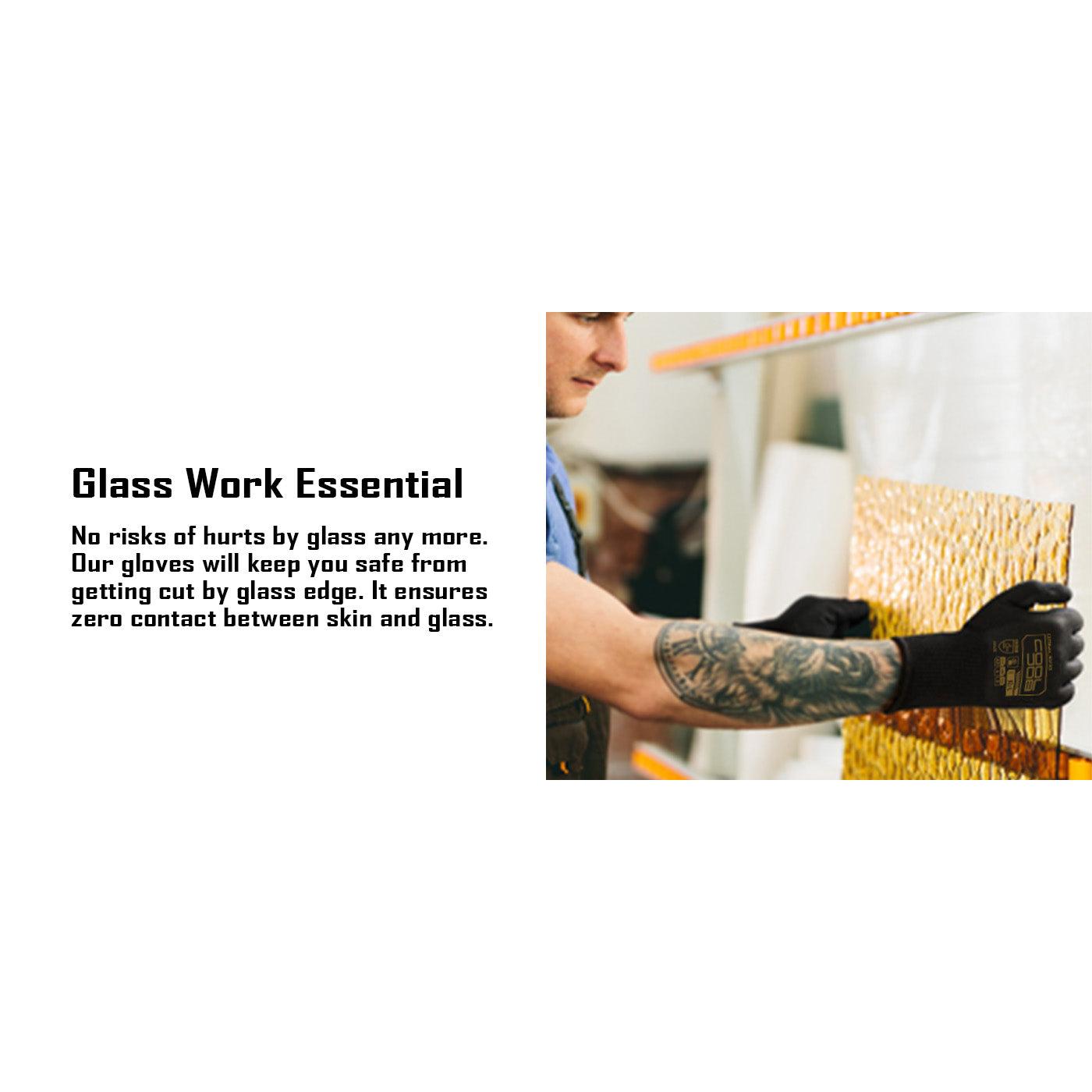 COOLJOB A3 Cut Resistant Safety Work Gloves, Touchscreen, Fishing Gloves(Black)