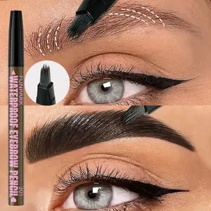 Waterproof with Brush, Long Lasting Eyebrow Pen, Smudge Proof Eyebrow Pen, Eye Brow Makeup Tool, Makeup Accessories, Cosmetic, Eyebrow Products