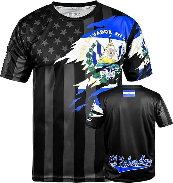 Fury El Salvador Football Shirt- El Salvador Soccer Jersey
