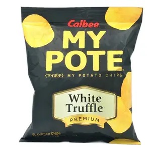 Calbee My Pote White Truffle Potato Chips Snack Crunchy 2.12oz