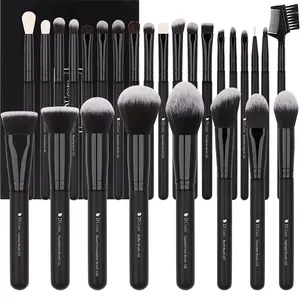 Ducare Professional Makeup Brushes Set 27Pcs Makeup Brush Set Premium Synthetic Kabuki Foundation Blending Face Powder Blush Concealers Eye Shadows Brushes Doremi Beauty