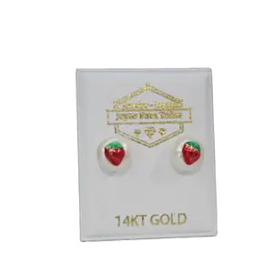 14kt strawberry pearl Earrings