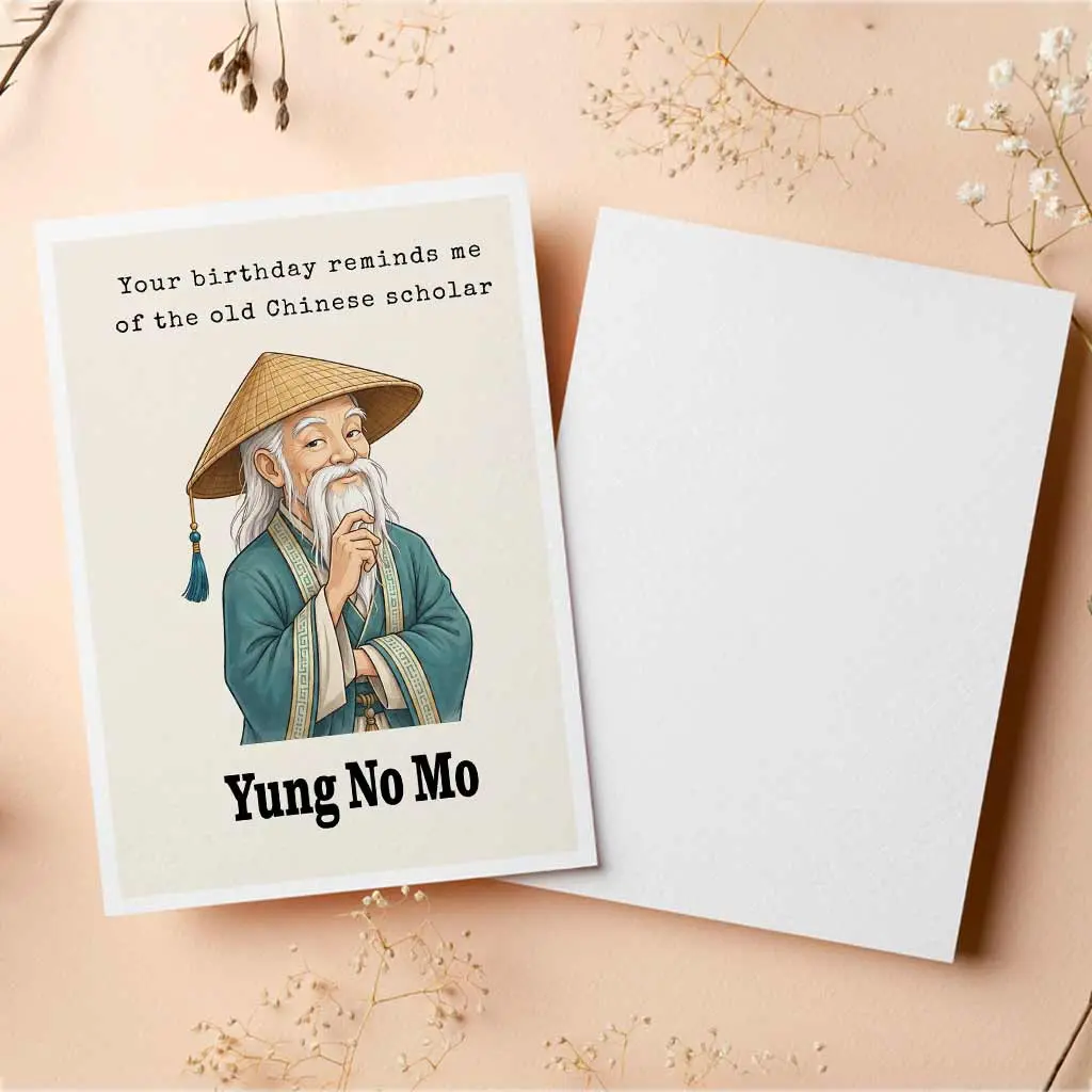 [5x7inch Envelope Included] Getting Old Birthday Card, Young No Mo Humorous Birthday Card, Sarcastic Old Age Humor for Him, Friend Humor Card, Funny Rude Birthday Card, Offensive Humour Card, Adult Joke Card, Cheeky Birthday, Best Friend Gift - bid10071