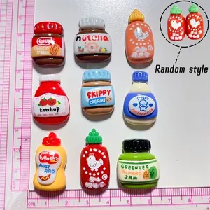 Kawaii Cartoon Resin Fridge Magnets, 9Pcs Rectangle DIY Decorative Magnets for Kitchen & Office, Home Decoration Supplies, Ideal Gift for Personalized Lockers & Dishwashers