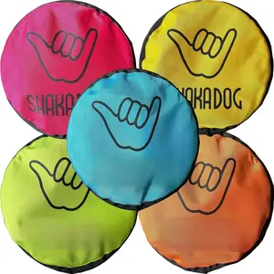 ZippyToss Flying  Disc Interative Fetch  9" (Multi-Color, Pack of 5)