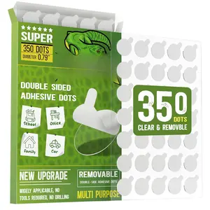 Glue Dots Double Sided, 350 count Double Sided Museum Putty, Sticky Dots for Wall, Posters, Balloons, Crafts - 0.79"  Free Sticky Tack, No  Mounting Putty for Indoor Decorations