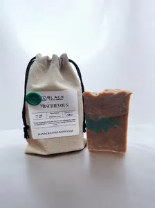 Black Mischievous Face & Body Soap - Handcrafted Bath Soap with Olive Oil, Fragrance, Long Lasting, and Comfort for Skin Repair
