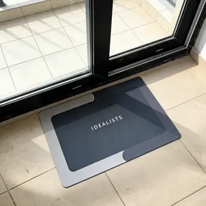 Premium Quick-Dry Bathroom Mat - Ultra-Absorbent Thin Diatomite Bath Mat-Rubber Backing Non-Slip, Machine Washable, and Mildew-Resistant Rug for Shower, Kitchen, Laundry Room,and More with Geometric Design and Easy Cleaning last-minute Valentine's present