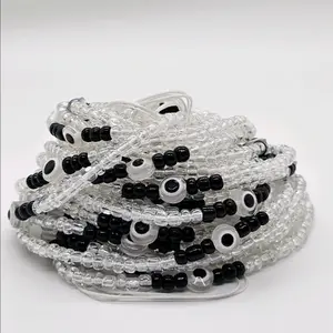 Clear Evil Eye Waistbeads