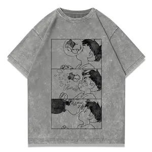 valentine shirts Ponyo Shirt, Studio Ghibli Shirt, Anime Shirt, Vintage T-Shirt, Crewneck Medium Cotton Short Slevee Casual Printed Summer Streetwear Tshirt