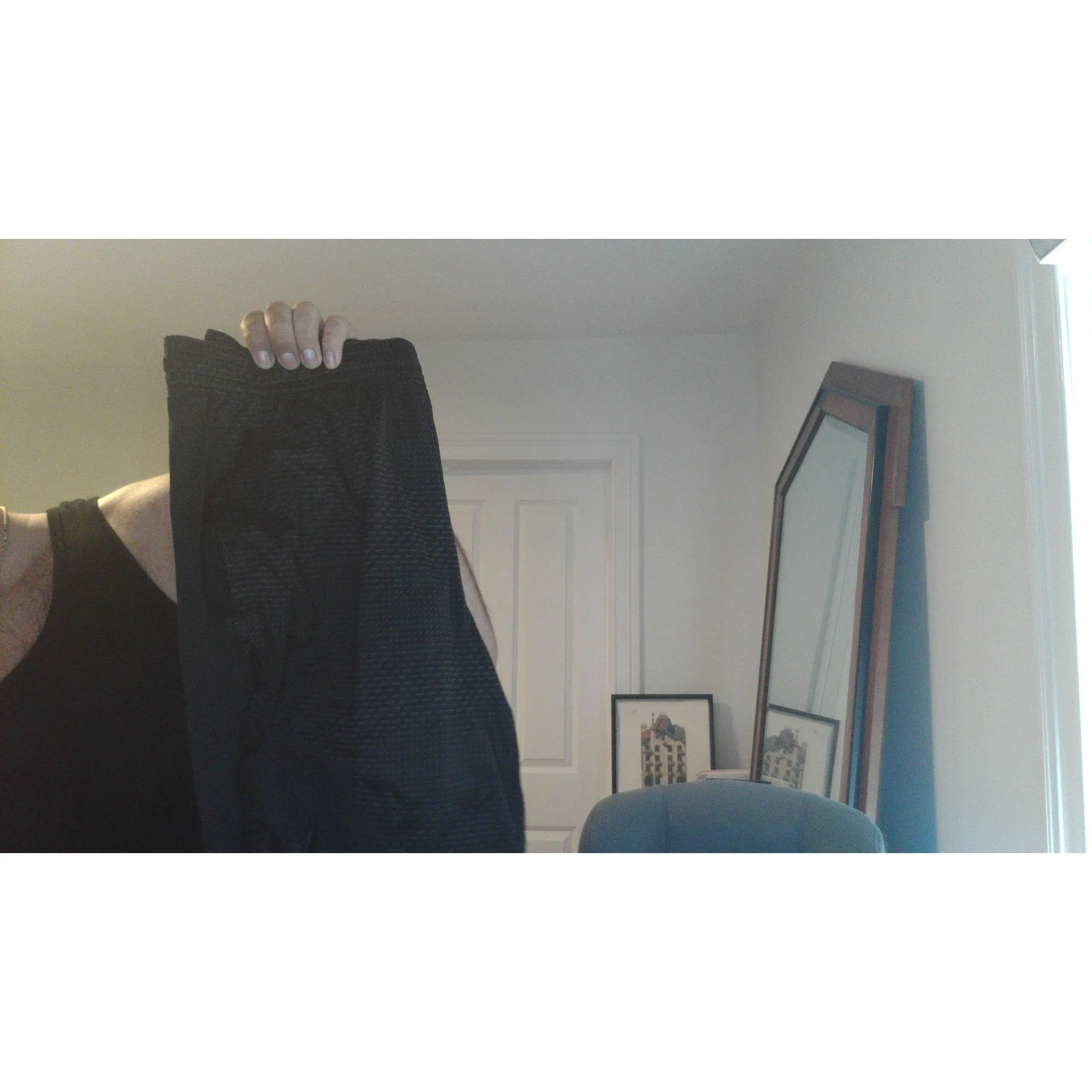 Men's Black Athletic Mesh Performance Shorts - Gym Activewear