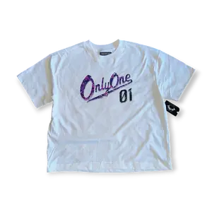 SCRIPT JERSEY TEE - PURPLE CAMO