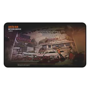 Turned Loading Screen Black Ops Zombies Desk Mat - Anti-Slip Rubber Base Extra Large Gaming Mousepad - Desk Accesories