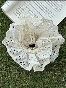 Women's Cute Lace Decor Hair Tie, Elegant Cute Hair Scrunchy for Women & Girls, Minimalist All-match Hair Accessories for Hairstyle Ideas