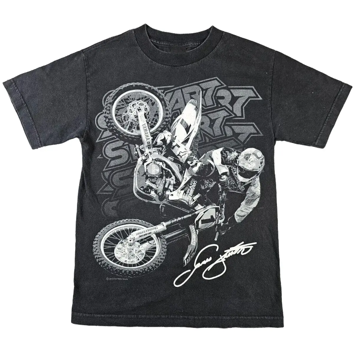 Vintage JAMES STEWART Motocross Shirt Men's YMH 2010 Dirt Bike T-Shirt Sweatshirt Hoodie 2 Sided Reprint