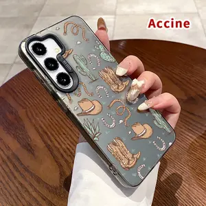 IMD Case Compatible with Galaxy S24 Plus S25 S23 S22 Ultra S23+ Cowboy Reverie Canvas Hard Polycarbonate Anti-Scratch Ultra Thin Phone Back Cover for Boy