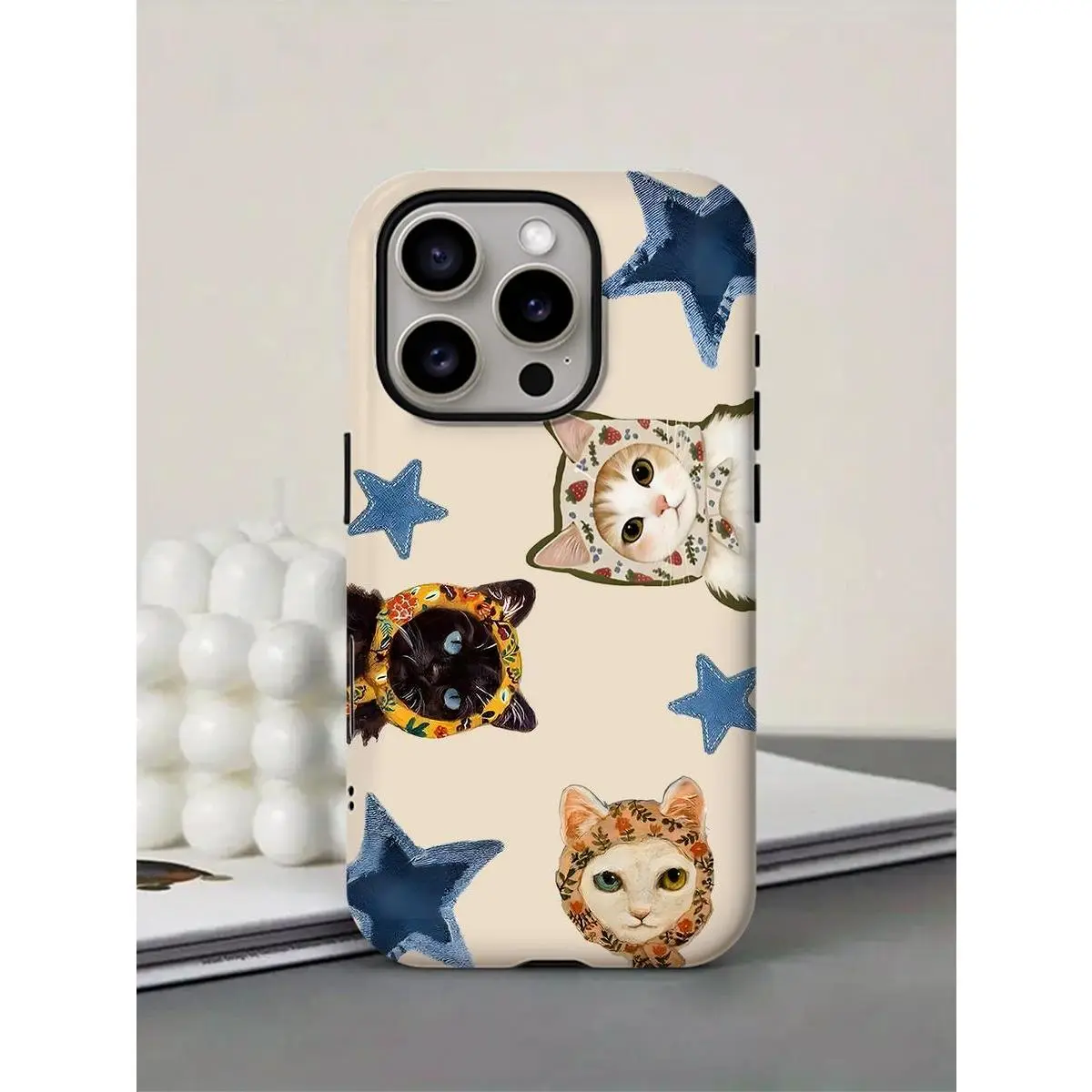 Add a purrfect touch to your phone with this charming "Starry Cats" case!It’s cute, quirky, and totally unique.Made for cat lovers with style! 17 Pro Max Plus Air/16/15/14/13/12/11