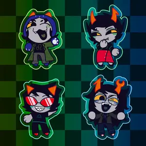 Homestuck Keychain, Homestuck - Midbloods Beta Trolls, Unique Keyrings for Personal Style, Cute Keychains for Bags and Keys, Durable, Lightweight and Perfect for Personal Style, Collecting and Gifting