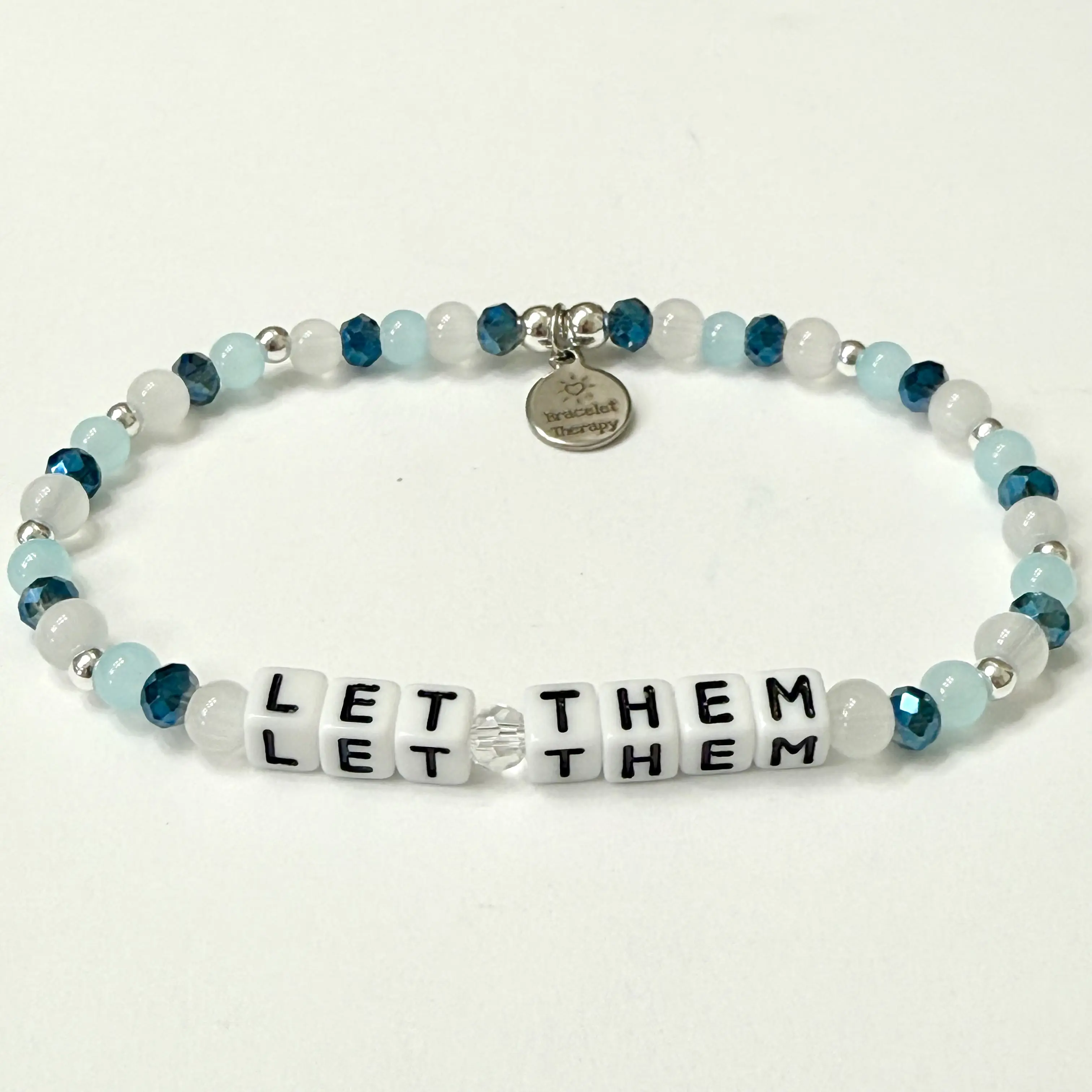 Let Them Bracelet | Inspirational Word Bracelet | Motivational Bracelet for Women | Turquoise Word Bracelet | Inspired by Mel Robbins and Cassie Phillips
