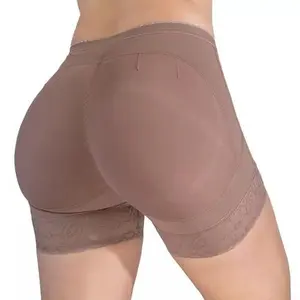 Delié Fajas Colombianas Shorts Ultra Panty Control for Women Low Tummy Control Butt Lift Shapewear Elastic Moldeadora in Lace Design 09227 Powernet Spandex Fabric Hipster Style panty short moldeadora faja reductora panty control de abdomen bajo