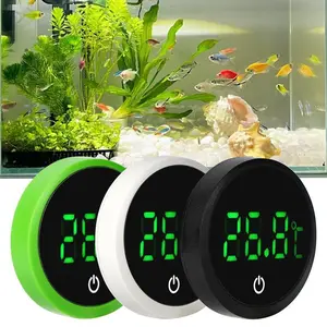 New Aquarium Self-Adhesive Thermometer Lcd Digital Fish Tank Mini Thermometers Large Screen Monitor Terrarium Temperature Meter