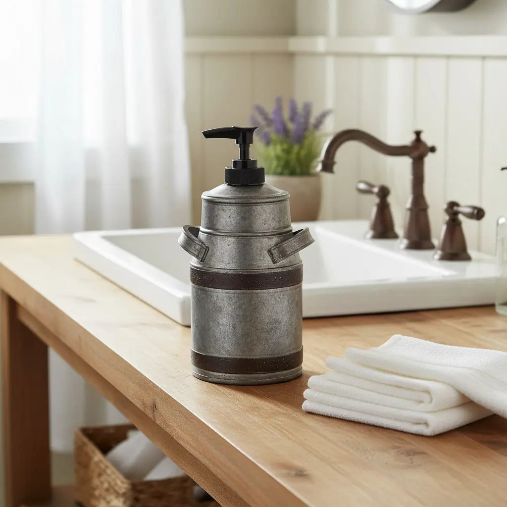 Antique Vintage Rustic Sturdy Kitchenware Milk Pitcher Dispenser, Farmhouse Jugs for Kitchen Tea & Coffeeware Use