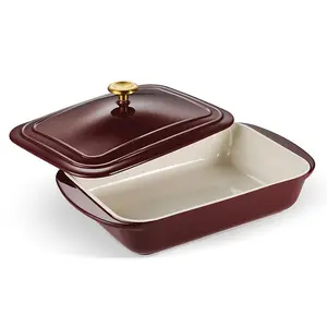 Tramontina Ceramic Covered Baking Dish with Stainless Steel Knob - Choose Your Color