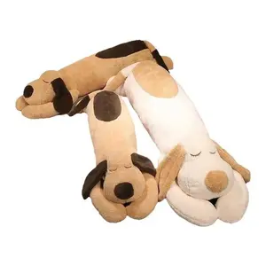 Giant Dog Plush Toy Big Sleeping Dog Stuffed Puppy Doll Soft Animal Toy Cartoon Pillow Baby Back Cushion Girls Birthday Gift