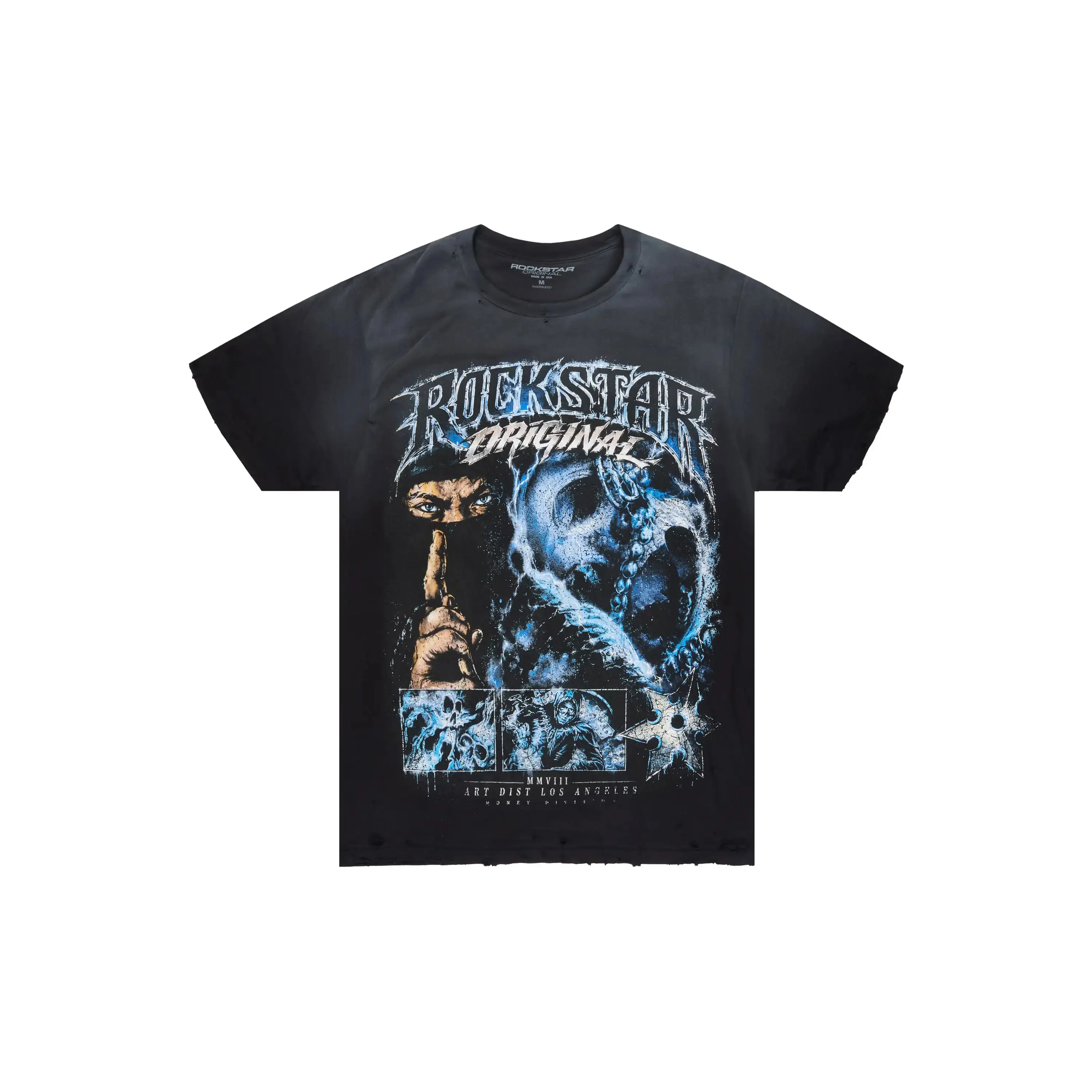 Kordell Black Oversized Graphic T-Shirt Kordell Black Oversized Graphic T-Shirt