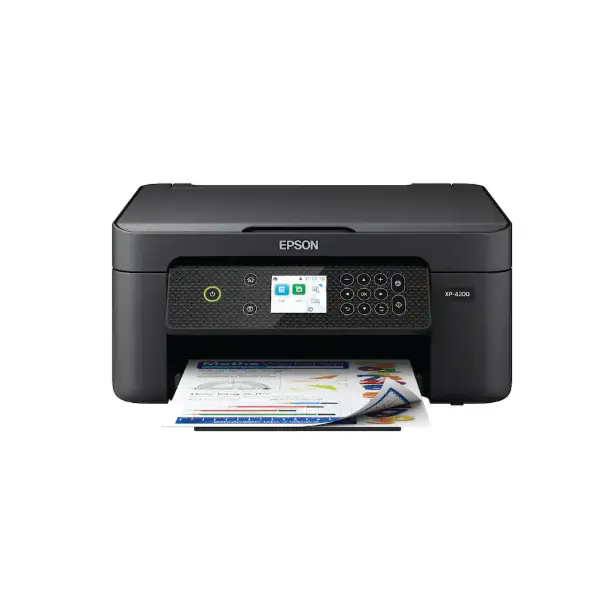 Epson Expression Home XP-4200 Wireless Color All-in-One Inkjet Printer, Print, scan, copy, up to 10 ppm, auto 2-sided, borderless photo printing, ideal for home, Office, everyday use