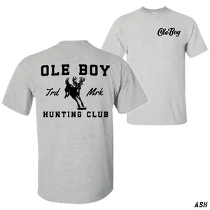 Ole Boy Deer Hunting Club T-Shirt – Trd Mrk Deer Graphic Tee, Southern Outdoor Hunting Apparel, Rustic Country Sportsman Shirt, Casual Hunter Graphic Top for Men and Women