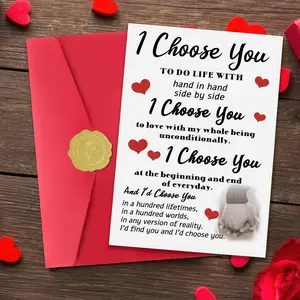 Valentines Day Card,Valentines Day Cards Gifts for Him Her,Valentines Day Card for Husband Wife Boyfriend Girlfriend Fiance Fiancee Men Women with Meaningful Love Message