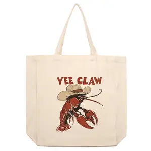 Canvas Tote Bag Yee Claw Crawfish