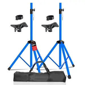 5 Core Speaker Stand Tripod Pair Heavy Duty Adjustable 72" Universal Mount for PA DJ Studio w Bag