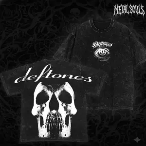 [COLLECTION] Deftones Skull And Eyes Album Oversized Wash Tee, metal band shirt, rock tour t-shirt, alternative band merch, trending t-shirt, 90s graphic tee, vintage graphic tee, grunge aesthetic shirt, classic rock merch