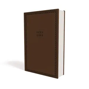 NIV, Value Thinline Bible, Large Print, Leathersoft, Brown, Comfort Print Imitation Leather