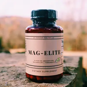 Mag-Elite Healthcare Vitamin - Superior Absorption Magnesium L-Threonate Supplement for Brain Health & Sleep Quality - Non-GMO, Edible Capsules for Fitness & Cognitive Clarity